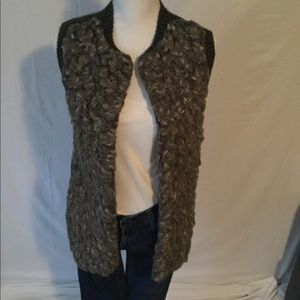 H&M Gray Teddy Vest